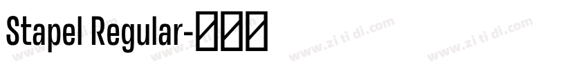 Stapel Regular字体转换